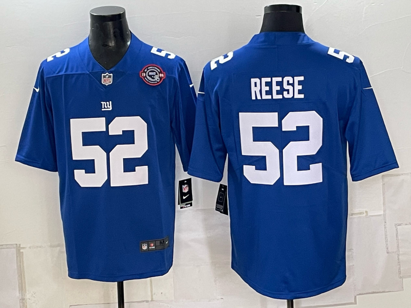 Men New York Giants #52 Reese blue Nike 2026 NFL Game Jersey 093005